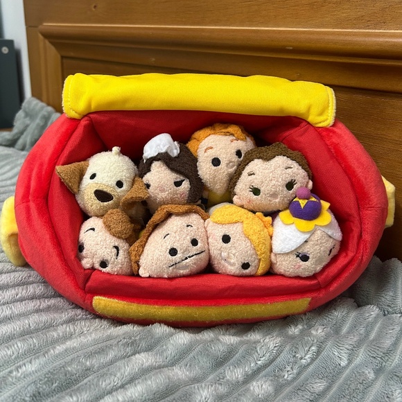 DISNEY PARKS TSUM TSUM Beauty & the Beast Set of 8 - Picture 1 of 16